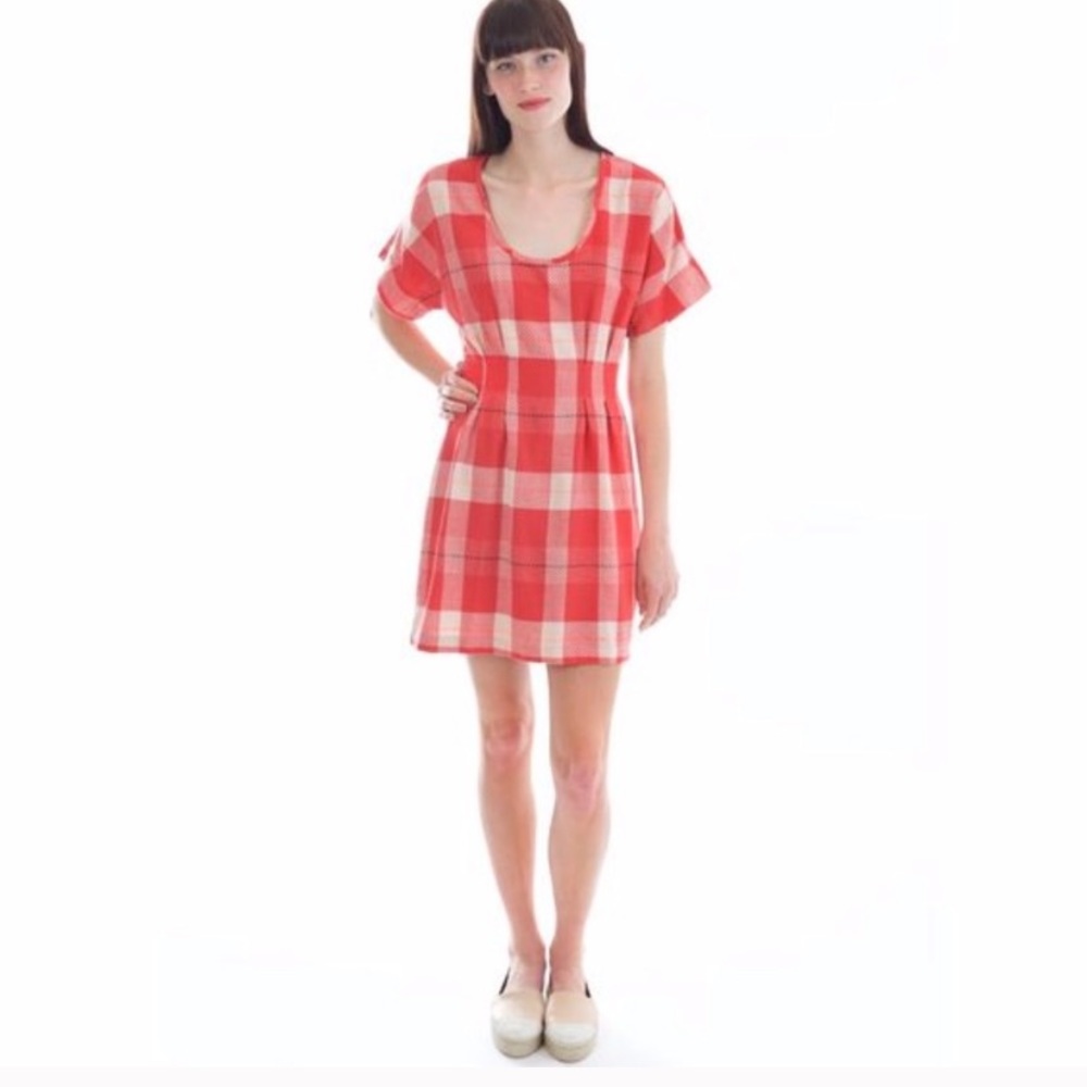 Ace & Jig, picnic dress in punch, size small